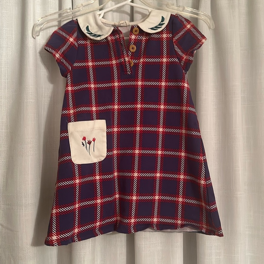 Plaid toddler dress